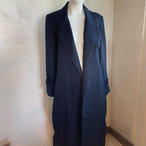 Women's Classic Navy Long Coat